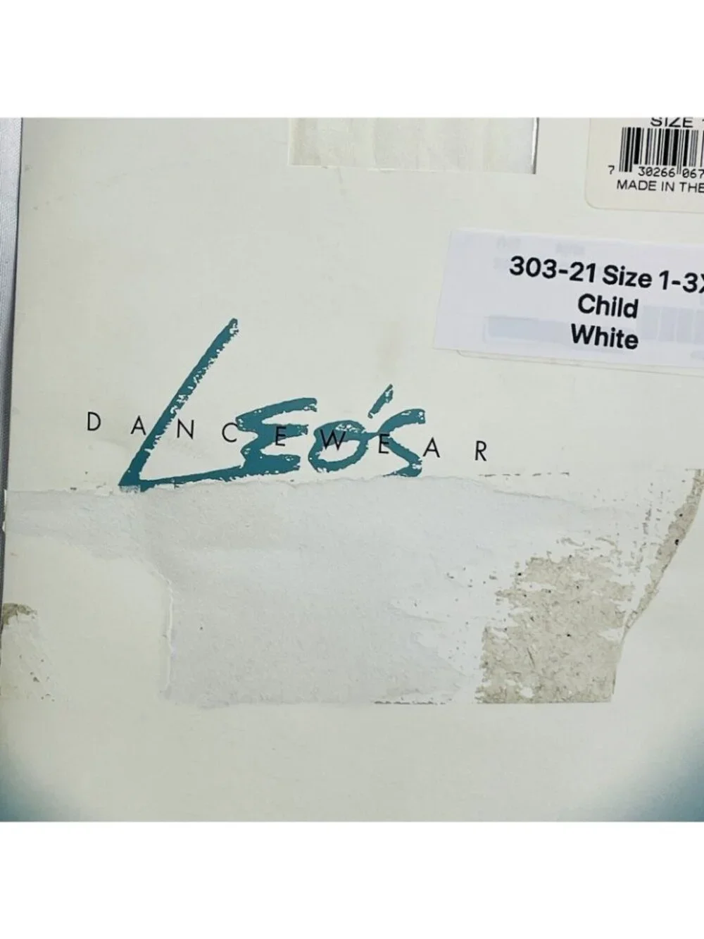 Leo’s Dance wear dance tights size 1-3x White Nylon little girl USA made 3 Packs